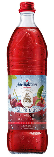 Adelholzener St. Primus Heimische Rote Schorle 0,75l Glas